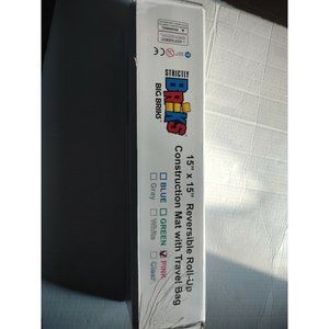 Brickmat Roll-up Baseplate Mat 15"x15" Works with Legos and Duplo Wonderbricks